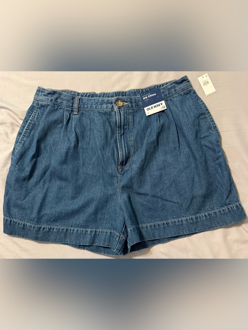 Old Navy Extra High-Rise OG Chino Shorts Size L NWT